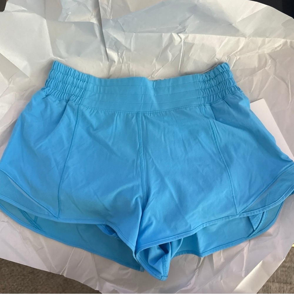 Lululemon Athletica Light Blue Athletic Shorts